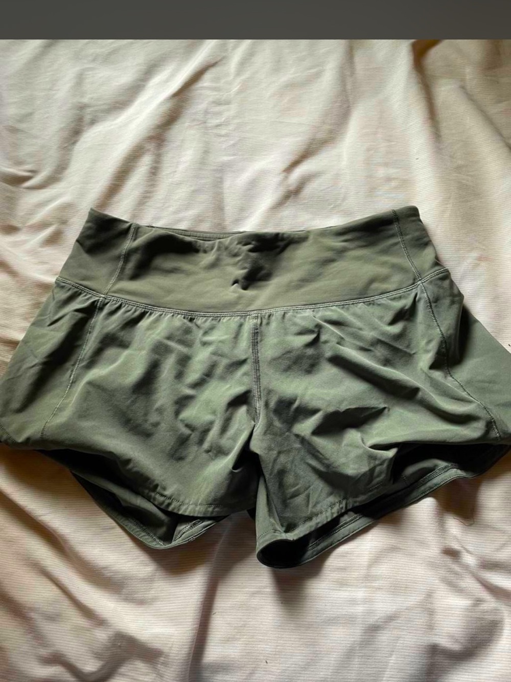 lululemon athletica Olive Green High-Rise Athletic Shorts